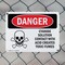 Signmission Cyanide Solution Danger Sign, Plastic, 10in W x 7in L, 2PK OS-2PACK-DS-P-710-L-1113 - alternate 3